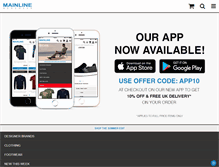 Tablet Screenshot of m.mainlinemenswear.co.uk