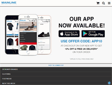 Tablet Screenshot of mainlinemenswear.co.uk
